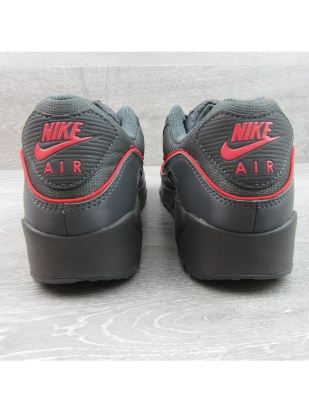 Nike Air Max 90 Premium Mens Size 12 Iron Grey Red Shoes NEW - Picture 8 of 16